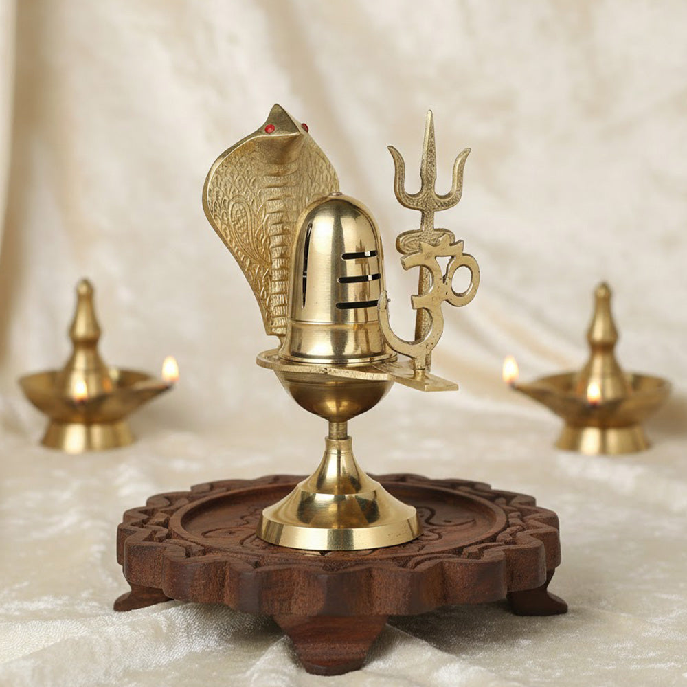 7 Inch Traditional Pure Brass Shivling | India’s Largest Pooja Accessories Brand – www.satvikstore.in