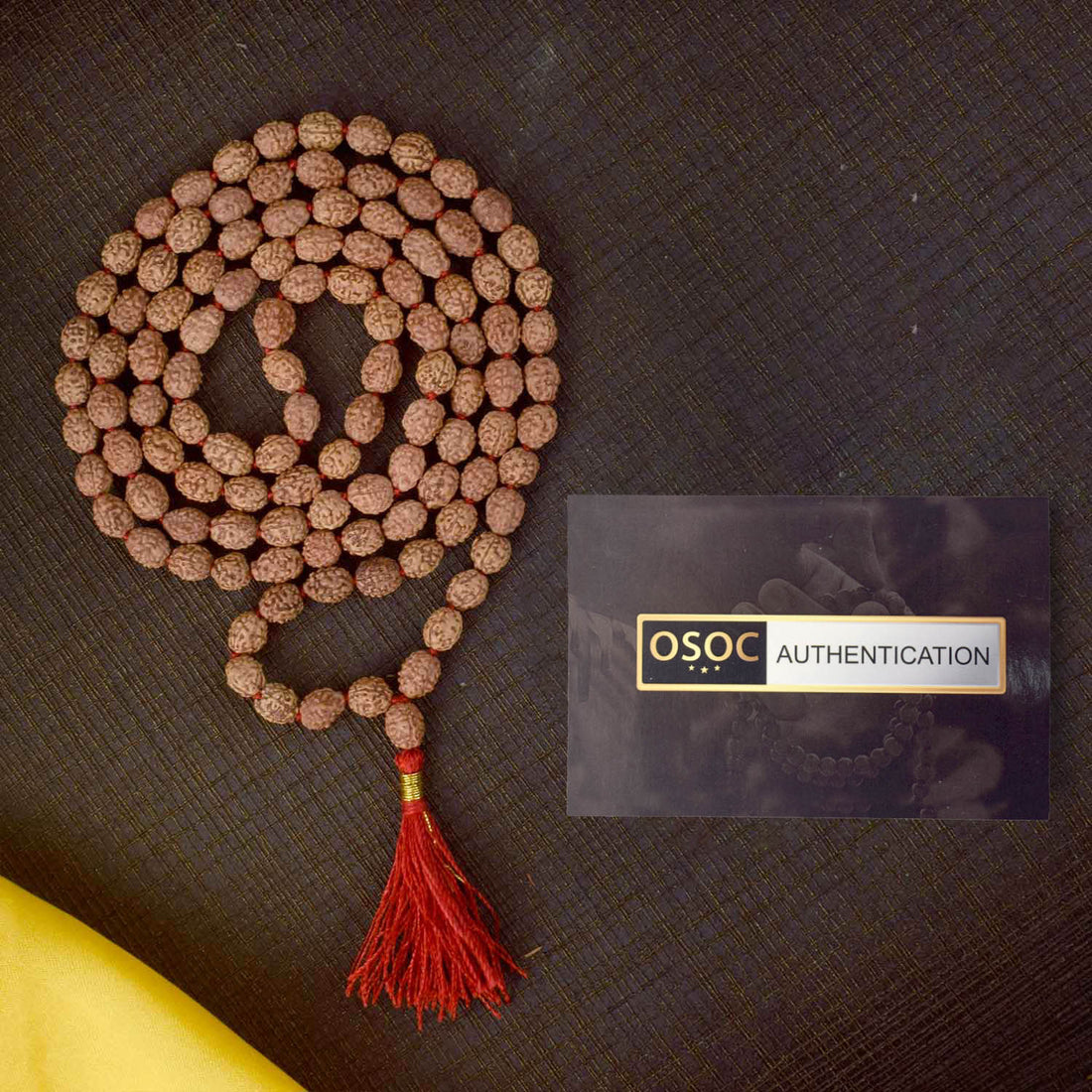 4 Mukhi Pathariya Rudraksha mala 6-7mm