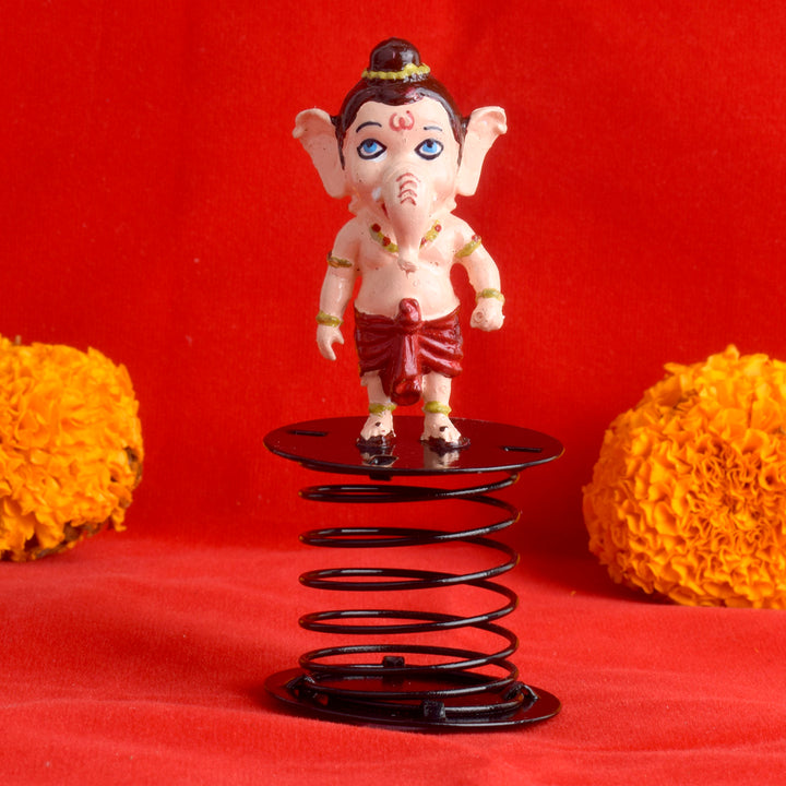 Bal Ganesha idol, delicately crafted to depict the playful and innocent form of Lord Ganesha, symbolizing new beginnings, wisdom, and prosperity. India’s Largest Pooja Accessories Brand – www.satvikstore.in
