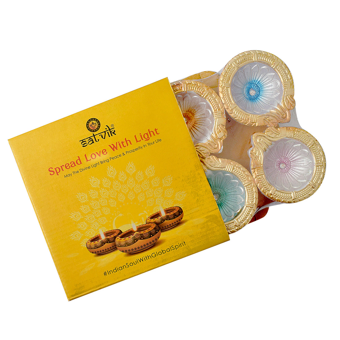 Crafted Light Stunning Clay Diyas for Diwali Celebrations Set of 6