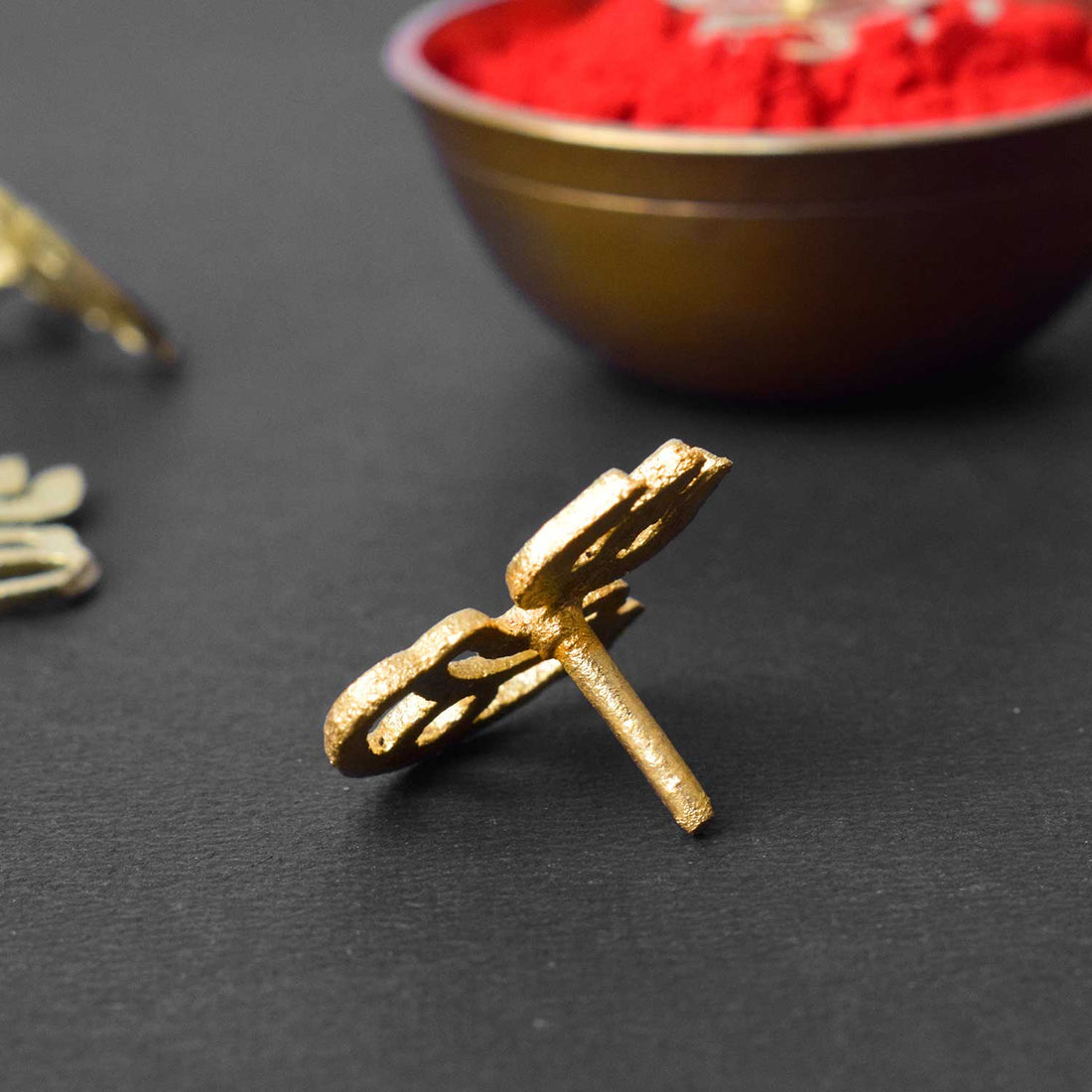Trishul With Tripund Tilak Stamp Deity Ornament