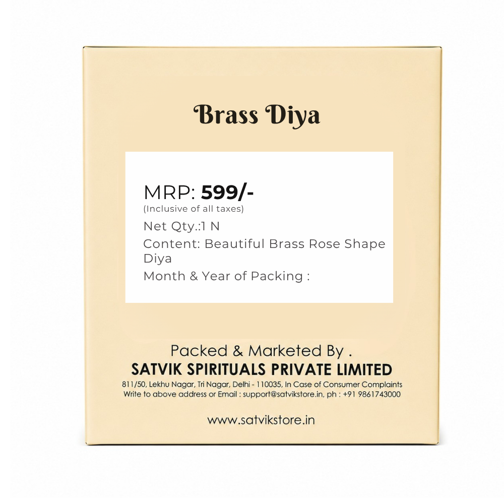 Beautiful Brass Rose Shape Diya