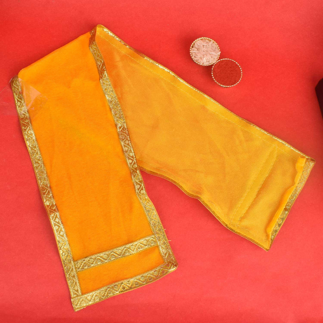Yellow Angvastra/Patka/Duppata | India’s Largest Pooja Accessories Brand – www.satvikstore.in