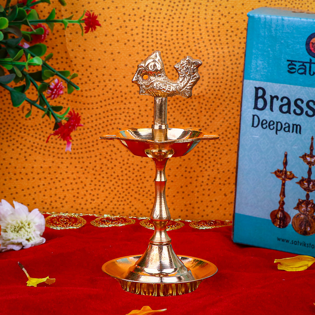 Peacock Kerala Diya | India’s Largest Pooja Accessories Brand – www.satvikstore.in