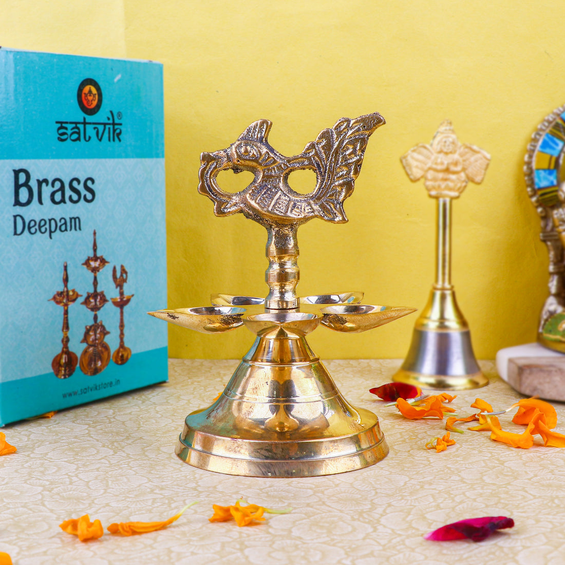 Panchmukhi Peacock Kerala Diya | Indiaβs Largest Pooja Accessories Brand β www.satvikstore.in