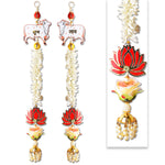 Auspicious Cow Shubh Labh Side Wall Hangings (Color-Assorted)