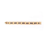 PVD Gold Platted Rudraksha & Karungali Bracelet