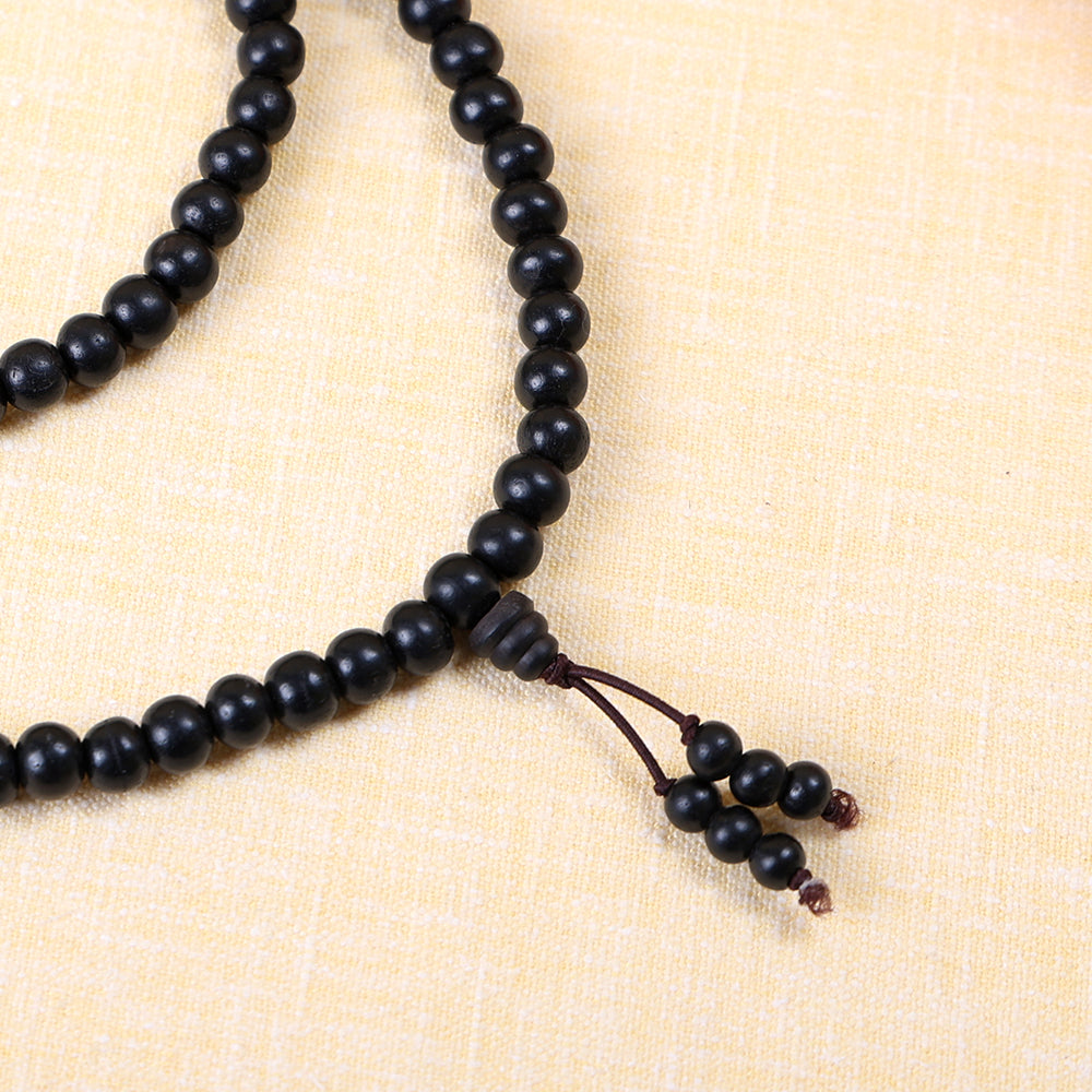 Karungali Mala 6mm Beads with Sumeru Bead Govt Certified Original