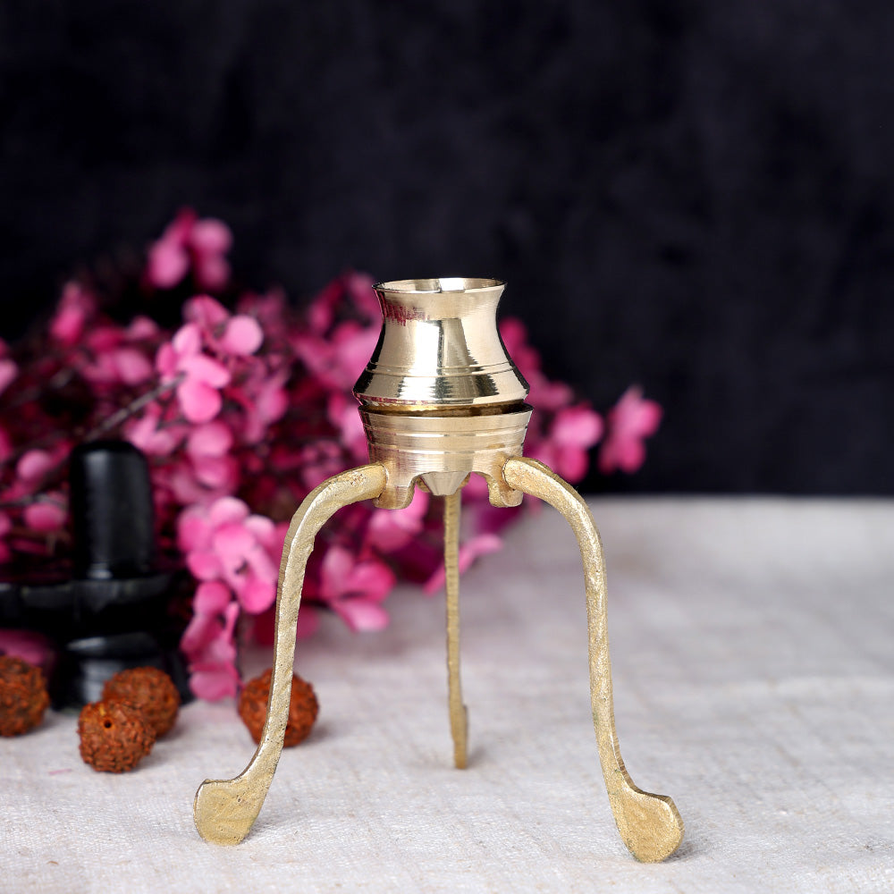 4 inch Sacred Brass Abhishek Stand for Shivling