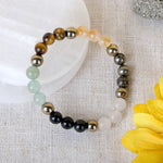 Dhan Yog Bracelet & Zodiac Selenite Plate Wealth Combo