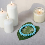 Turquoise Firoza Bracelet Natural Stone Beads Stylish Daily Wear