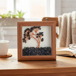Black Onyx Tree with Frame Decorative Spiritual Piece