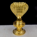 14.2 Inch Brass Shivling with Nag Hood – Ideal for Shivratri