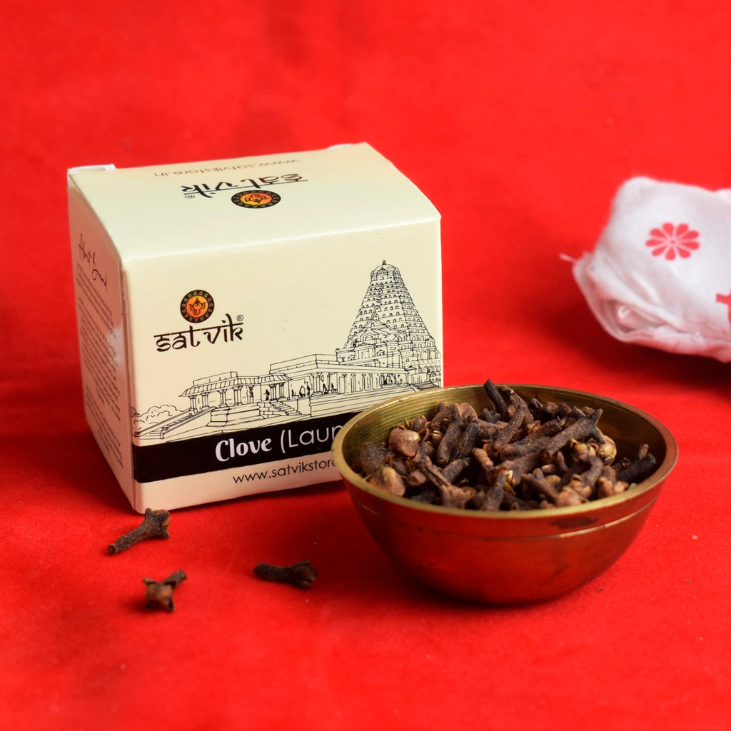 Clove (Laung)-10gm Puja Store Online Pooja Items Online Puja Samagri Pooja Store near me www.satvikstore.in