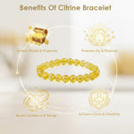 Citrine & Black Obsidian Evil Eye Bracelet Combo with Hare Krishna Hare Rama Pendant