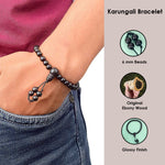 6 mm Govt. Certified Karungali bracelet with Gloss Finish