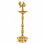 36 Inch Brass Kerala Peacock Samai Deepam Inauguration Lamp