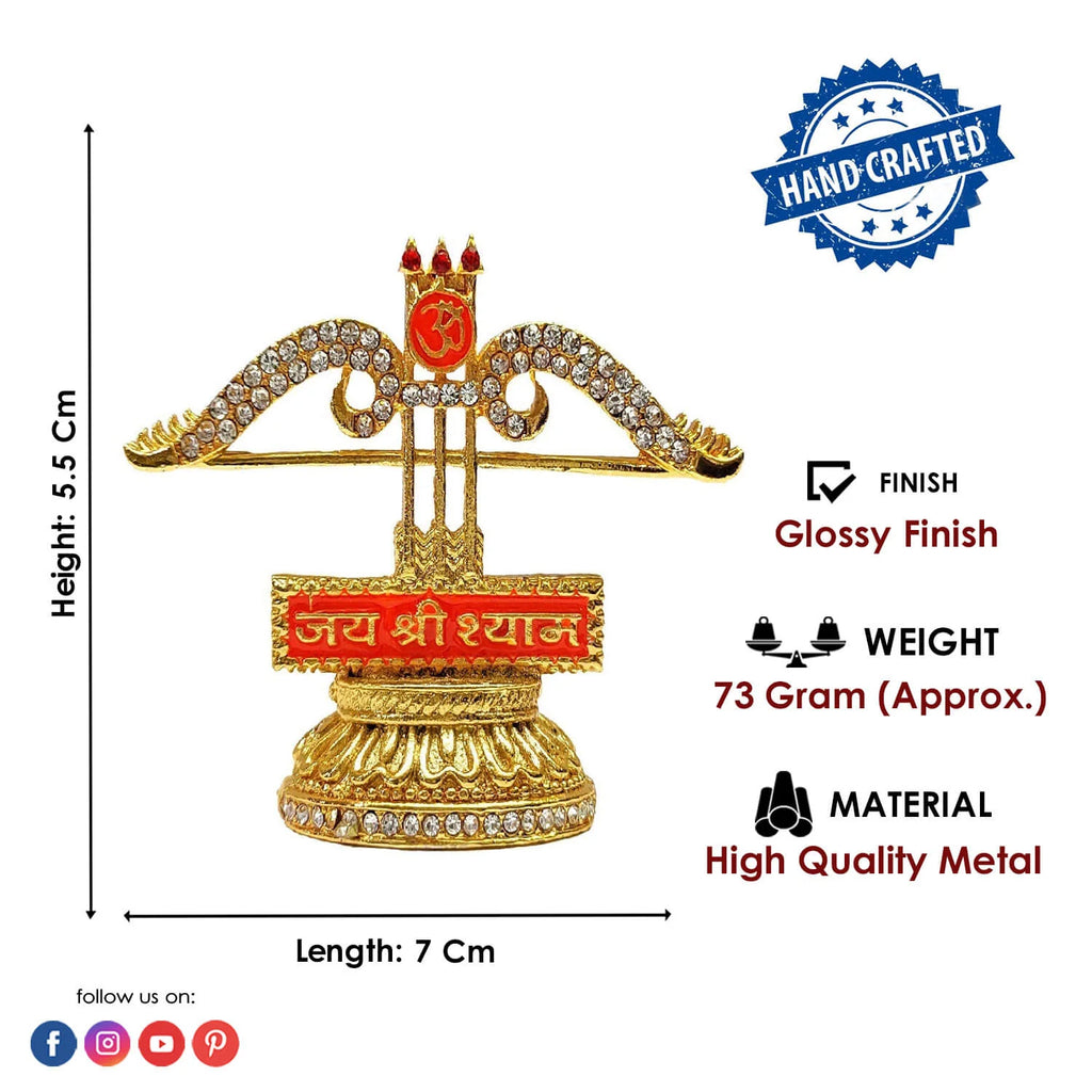 Metal 3 Baan Khatushyam Idol Puja Store Online Pooja Items Online Puja Samagri Pooja Store near me www.satvikstore.in