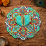 Size 2 Colour Stones Embroidered Laddu Gopal Dress