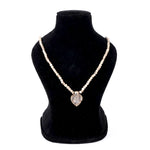 100% Original Tulsi Neck Mala with Radha Krishna Locket Charm