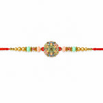 Elegance Pastel Enamel Mosaic Pattern Rakhi