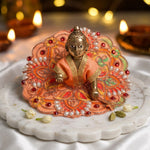 Size 2 Colour Stones Embroidered Laddu Gopal Dress