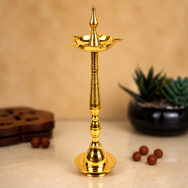 28 Inch Brass Kerala Diya Samai Lamp