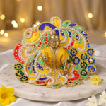 Size 0 to 4 Royal Heavy Peacock Embroidery Laddu Gopal Dress