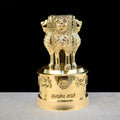 5 Inch Brass Ashoka Pillar Showpiece (National Emblem Decor) Showpiece with Intricate Detailing – Ideal for Home & Office Décor, Cultural Gifting, and Traditional Displays | India’s Largest Brass Idols Brand – www.satvikstore.in
