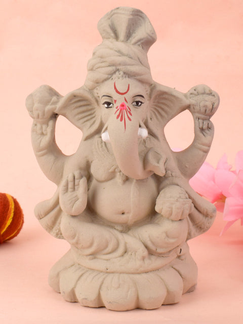 6.3-inch eco-friendly Kamal Ganesha idol | India’s Largest Pooja Accessories Brand – www.satvikstore.in