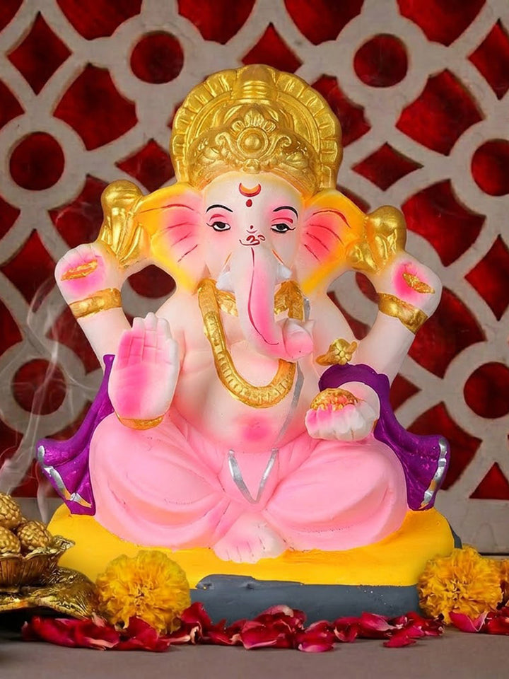 8 Inch Lambodara Eco-Friendly Ganesha Idol | India’s Largest Pooja Accessories Brand – www.satvikstore.in
