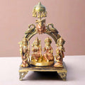 Large Brass Idol of 13.5 Inch Brass Ram Panchyat Idol. Enhance your spiritual space with this beautifully crafted 13.5-inch Brass Ram Panchayat Idol. Featuring the revered figures of Lord Ram, Sita, Lakshman, and Hanuman, this idol beautifully represents the harmony, strength, and devotion of the Ramayan. 