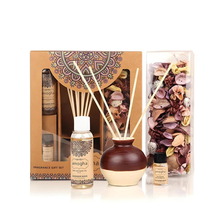 IRIS Amogha lavender and khus fragrance gift set