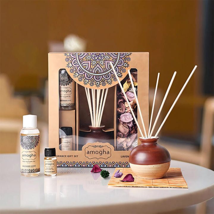 IRIS Amogha lavender and khus fragrance gift set