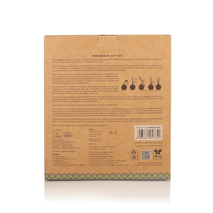 IRIS Amogha lemongrass fragrance gift set