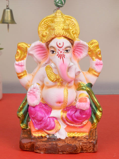 Auspicious 6-inch eco-friendly Ganesha idol | India’s Largest Pooja Accessories Brand – www.satvikstore.in