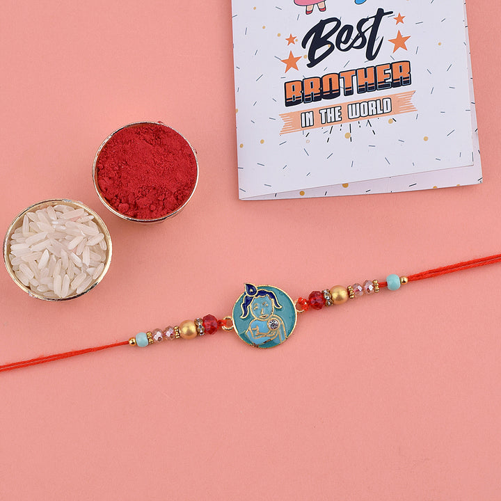 Beautiful Krishna Rakhi online | India’s Largest Pooja Accessories Brand – www.satvikstore.in