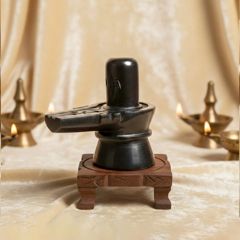 Black Stone Shivling (6cm) for Daily Worship – India’s Largest Pooja Accessories Brand – www.satvikstore.in