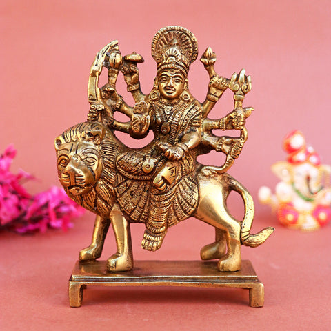 5.3 Inch Brass Durga Maa Idol