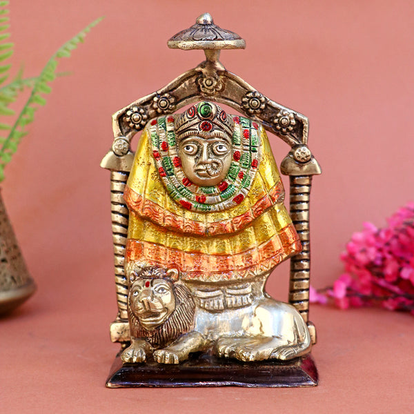 6.8 Inch Brass Vidyavasini Maa idol