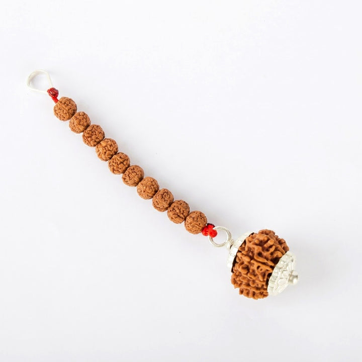 11 Mukhi Rudraksha car hanging for accident protection travel safety Nepal certified bead. India’s Premium Rudraksha Jap Mala Brand - www.satvikstore.in