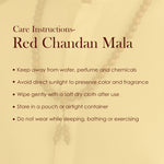 Certified 18mm 100% Original Authentic Pure Red Sandalwood Jap Mala (Andhra Pradesh)
