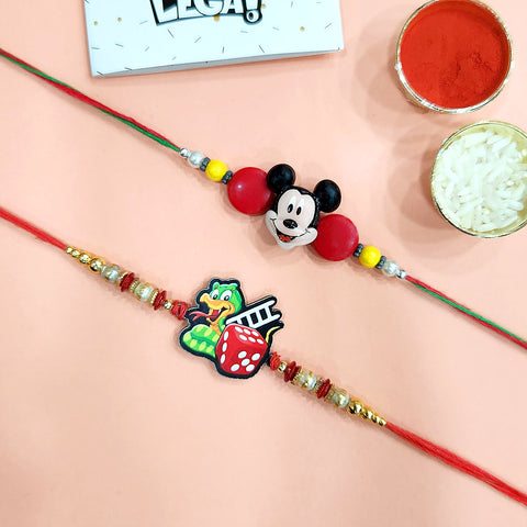 Cute colorful cartoon kids' Rakhi set, India’s Largest Pooja Accessories Brand – www.satvikstore.in
