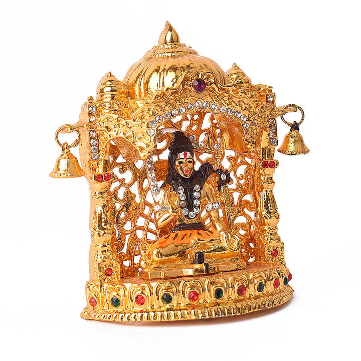 Metal Shiv Mandir Idol Puja Store Online Pooja Items Online Puja Samagri Pooja Store near me www.satvikstore.in