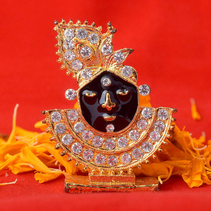 Bankey Bihari Face Only Idol Puja Store Online Pooja Items Online Puja Samagri Pooja Store near me www.satvikstore.in