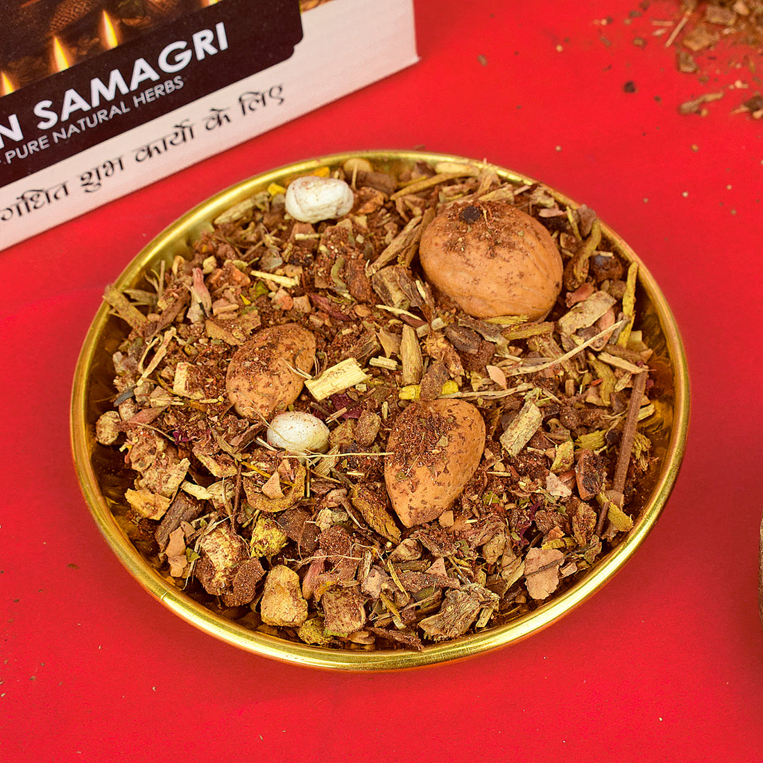 Hawan Kund with Hawan Samidha & Hawan Samagri – Complete Pooja Set Combo