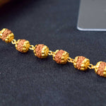 Hallmarked 22K Pure Gold Panchmukhi Rudraksha Mala