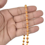 Hallmarked 22K Pure Gold Panchmukhi Rudraksha Mala