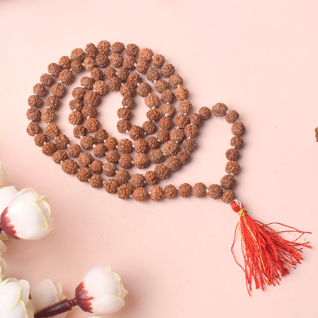 5 Mukhi Pahtariya Rudraksha Mala 7-8mm