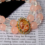 Timeless Treasures Peach And White Guru Ji Braceltes